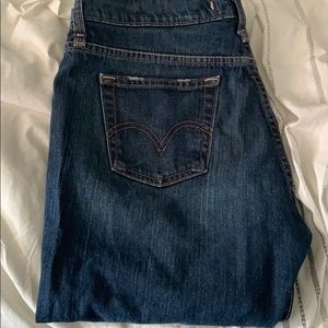 Levi’s Distressed Denim Jean Capri length
